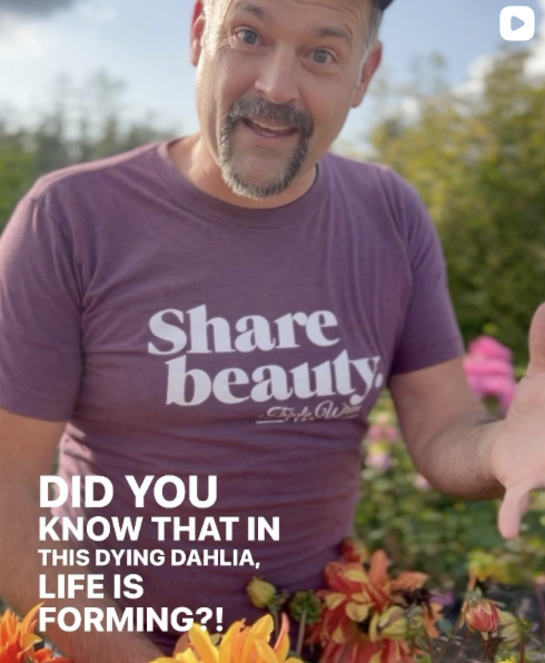 Cover image of Steve talking about how seeds form. This is a link to a longer video.